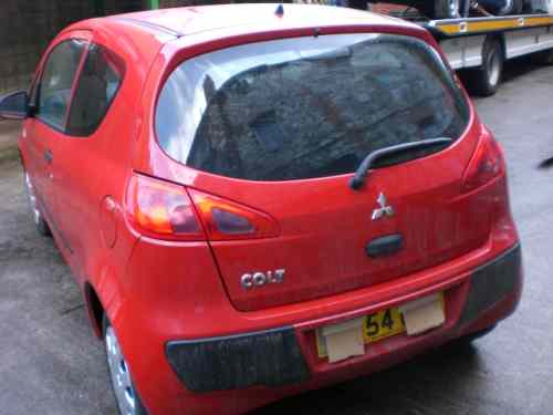 Mitsubishi Colt Door Front Passengers Side -  - Mitsubishi Colt 2004 Petrol 1.1L Manual 5 Speed 3 Door Electric Mirrors, Electric Windows Front, Wheels 14 inch, Red